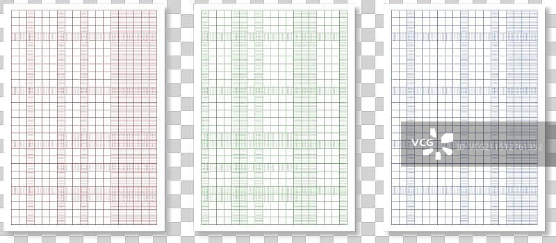带网格的A4尺寸空白绘图纸图片素材