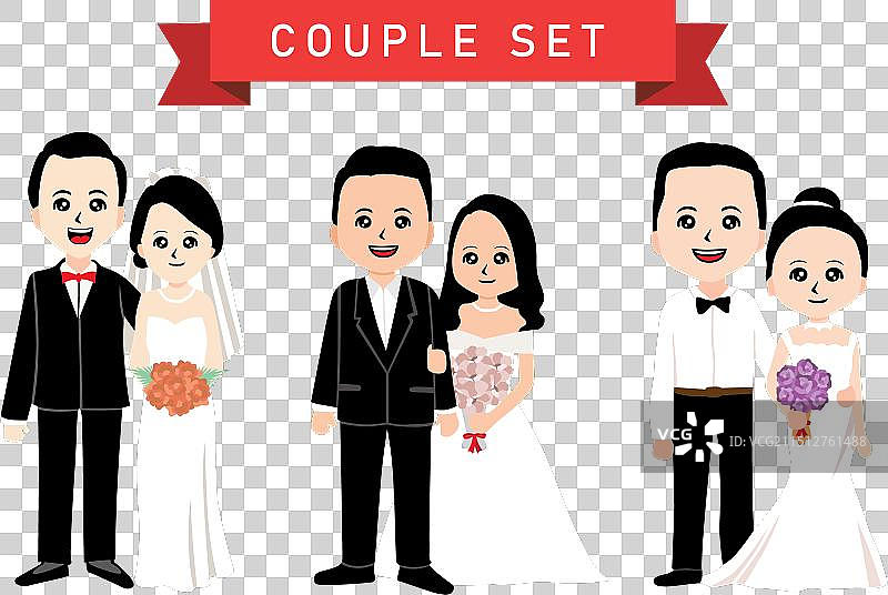 婚礼的夫妇图片素材