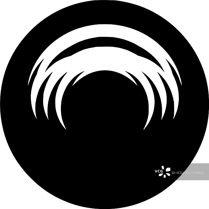 黑白圆圈图片素材