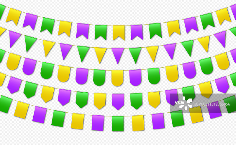 彩色三角旗嘉年华派对装饰图片素材