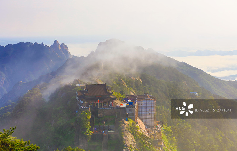 安徽池州九华山天台寺图片素材