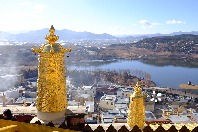 迪庆香格里拉松赞林景区图片素材