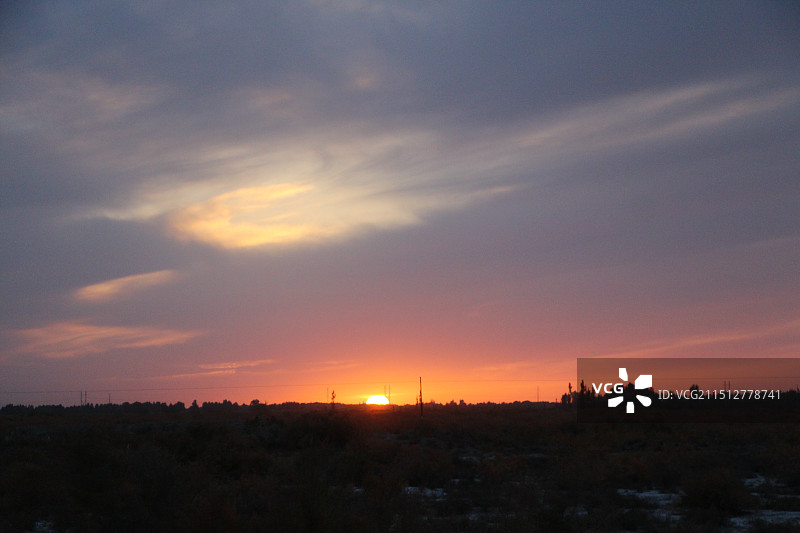 落日彩霞图片素材
