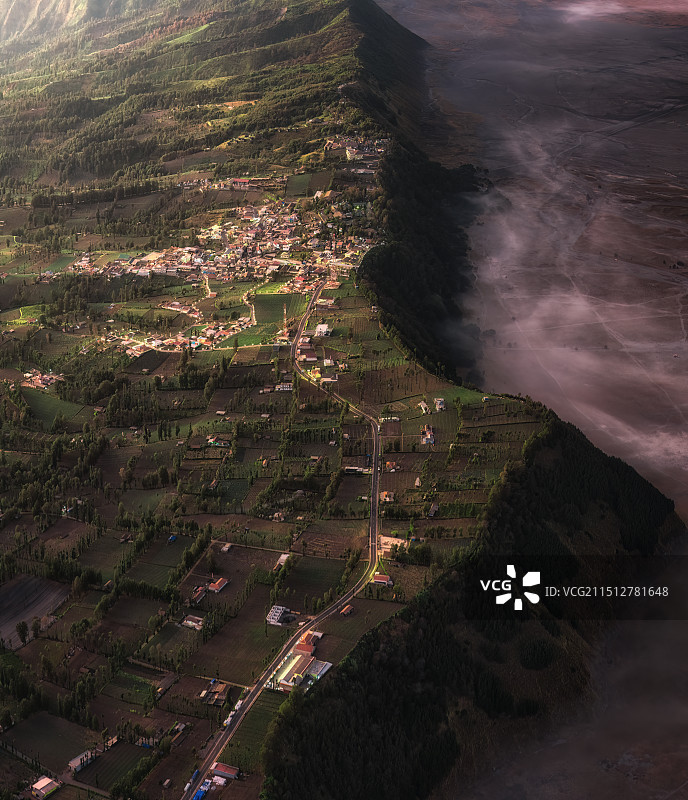 bromo火山小镇图片素材