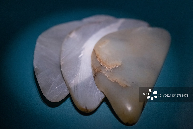 震旦博物馆，玉石切片图片素材