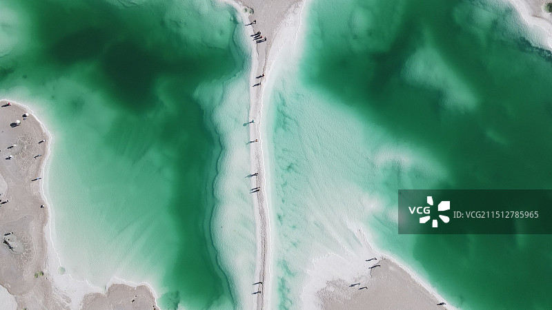 大柴旦翡翠湖图片素材