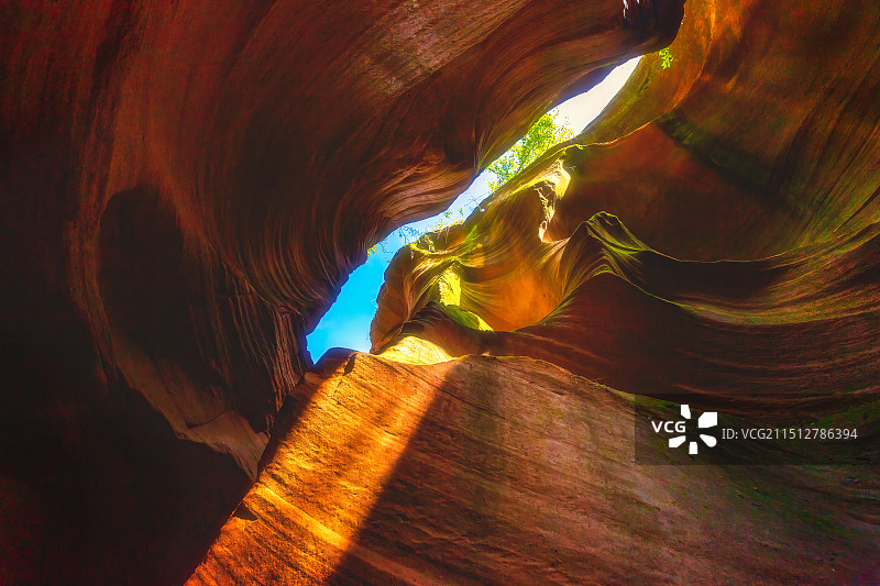 陕西雨岔大峡谷图片素材