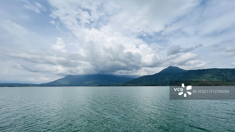 老挝万象南俄湖风光图片素材