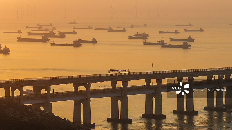 平潭公铁海峡大桥图片素材