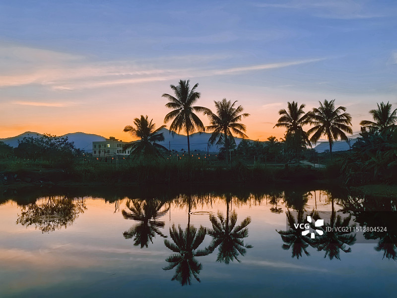 三亚南岛农场的傍晚图片素材