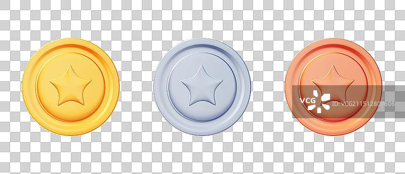 3D金银铜牌图片素材