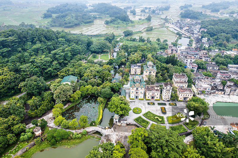 广东省江门市开平市立园航拍风光图片素材