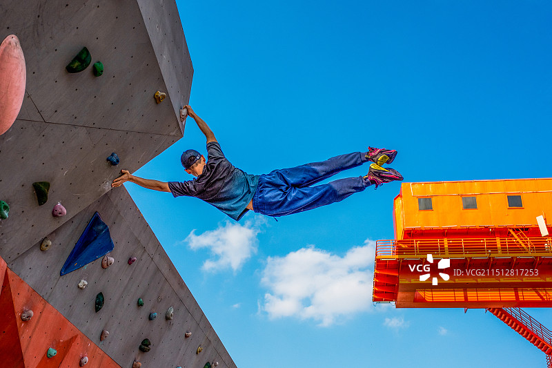 城市攀岩图片素材