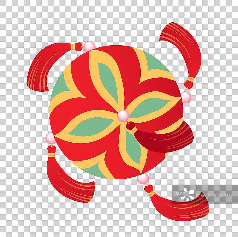 新年春节节日舞狮插画矢量元素图片素材