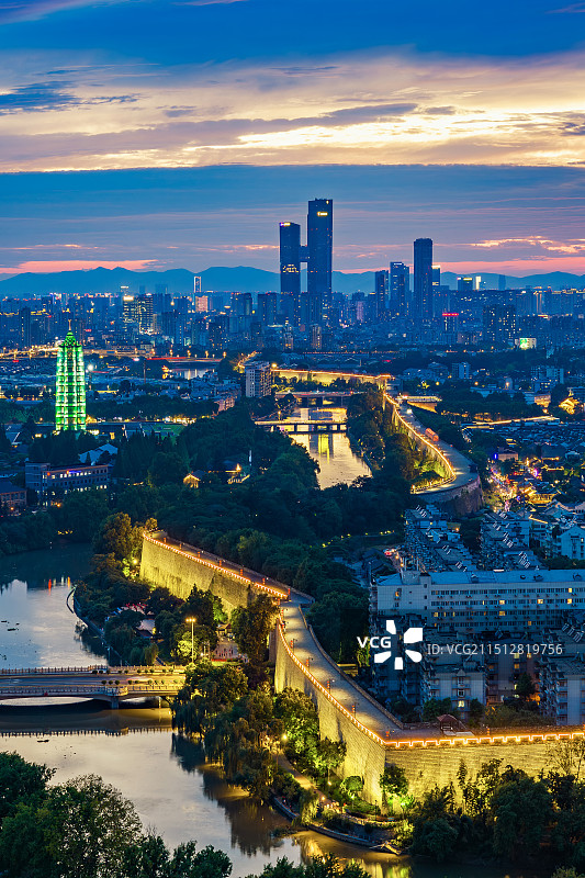 南京夫子庙秦淮河风光带图片素材