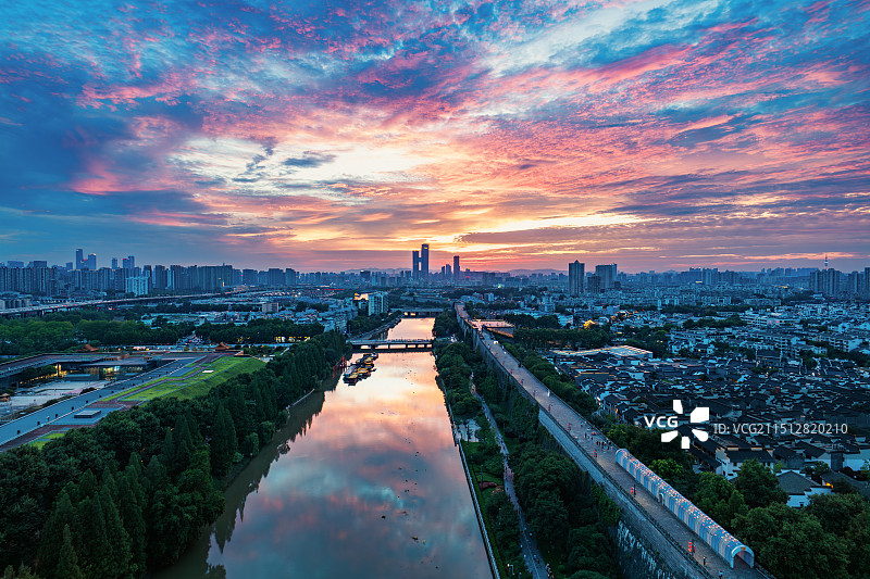 南京夫子庙秦淮河风光带图片素材