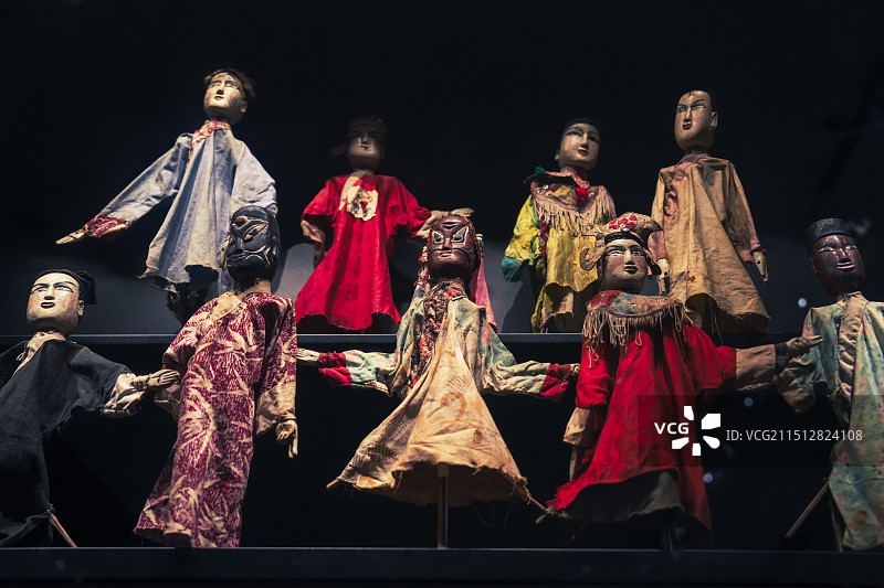 安庆博物馆木偶戏玩偶图片素材