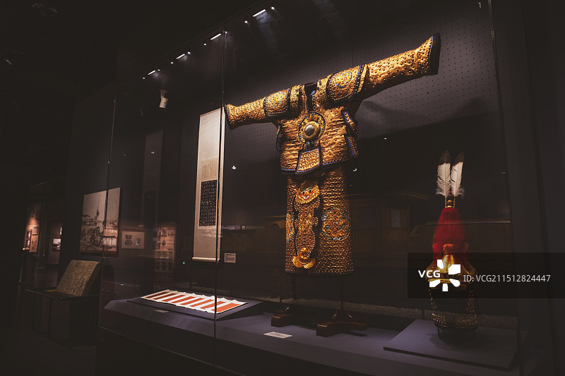 安庆博物馆丁汝昌盔甲(仿制)图片素材