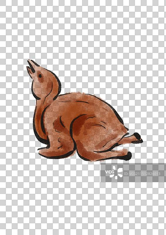 国潮风中山美食插画元素-石岐乳鸽图片素材