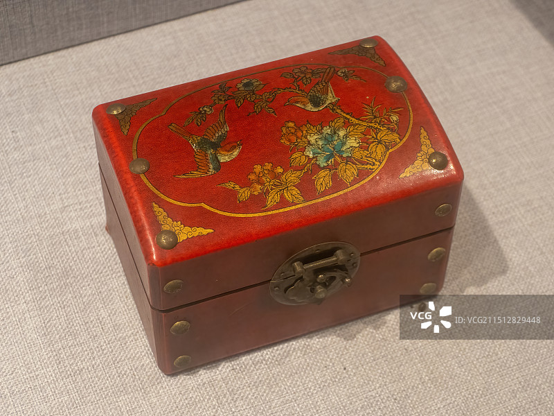 古代的首饰盒 漆盒 漆器图片素材