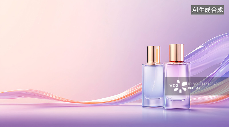 【AI数字艺术】3D渲染洗面奶化妆品模板展示平台三维背景图片素材