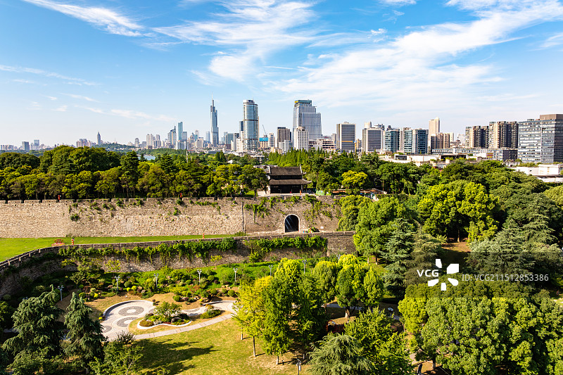 南京明城墙神策门公园图片素材