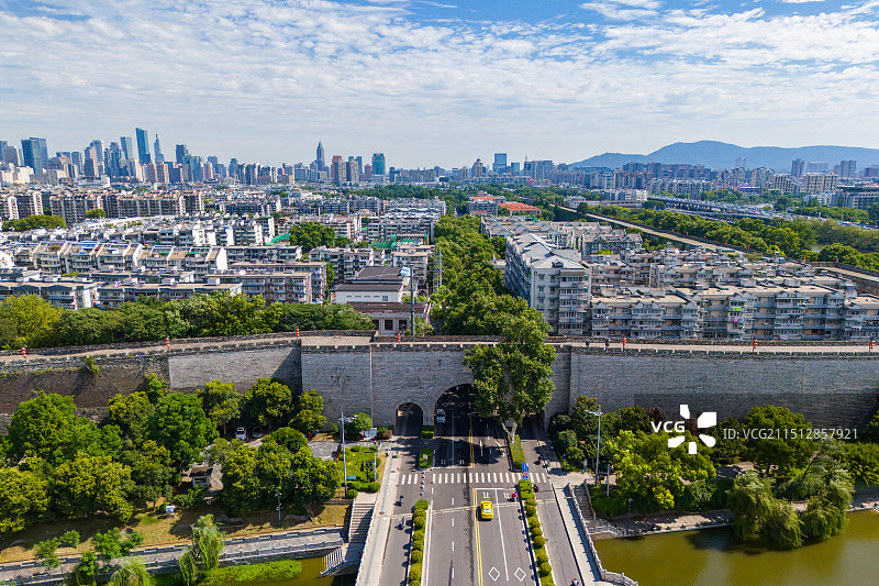 南京明城墙雨花门图片素材