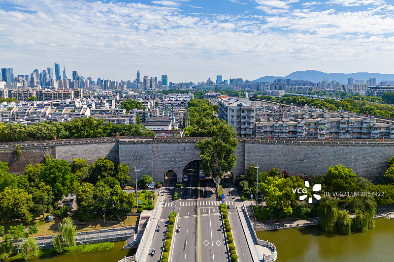 南京明城墙雨花门图片素材