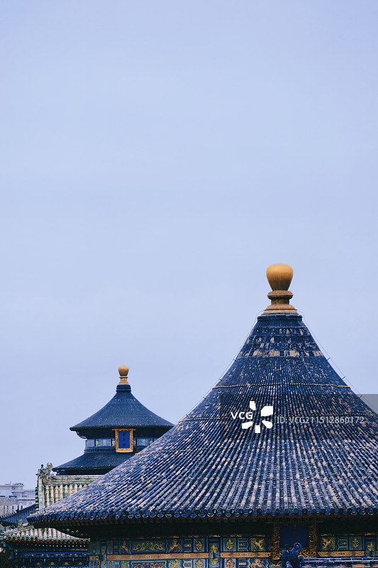 北京天坛祈年殿与皇穹宇图片素材