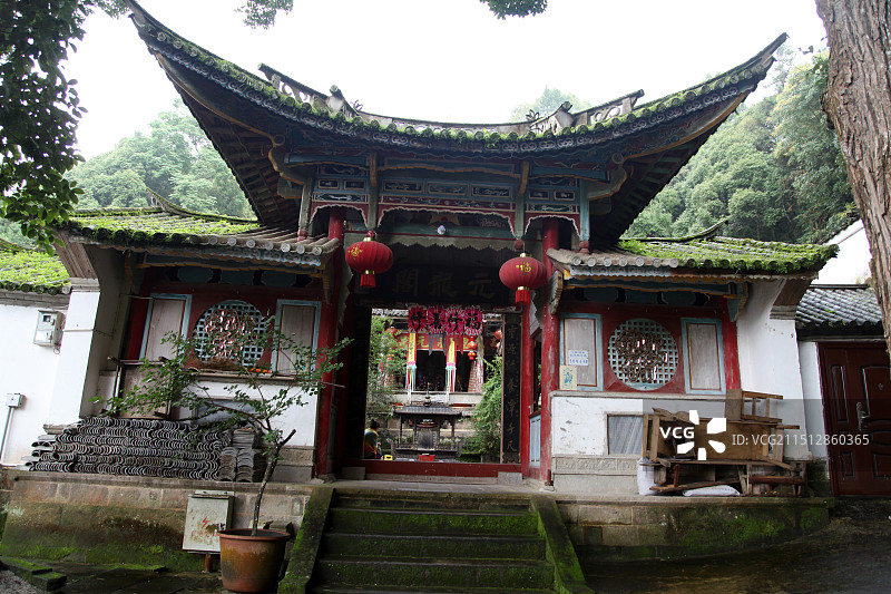 云南腾冲和顺古镇元龙阁图片素材