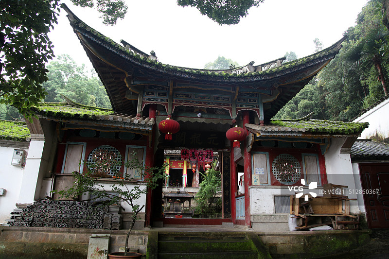 云南腾冲和顺古镇元龙阁图片素材