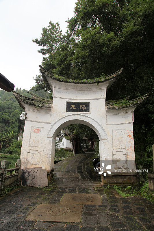 云南腾冲和顺古镇元龙阁图片素材