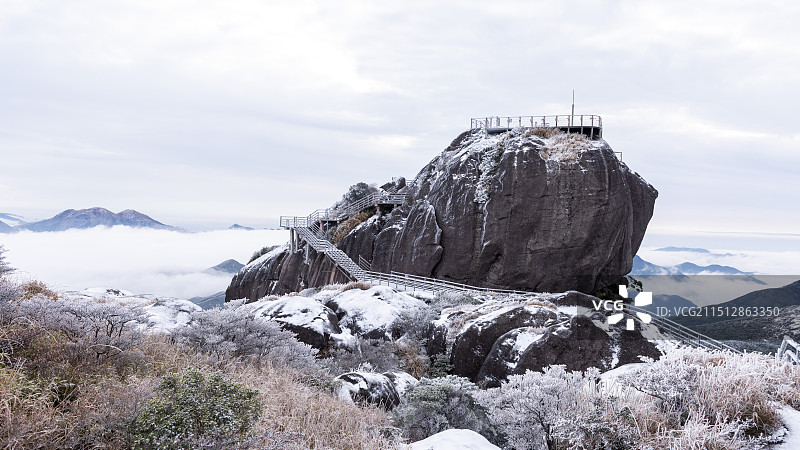 许华森-傲雪石牛-福建省泉州市德化县石牛山景区图片素材