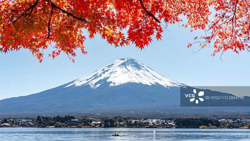 河口湖 - 富士山图片素材