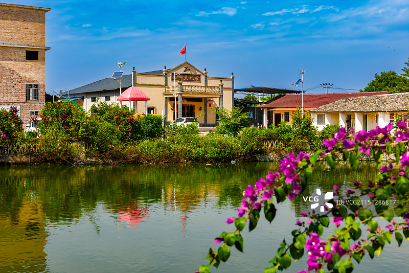 广西玉林市福绵区珠垌村风光图片素材