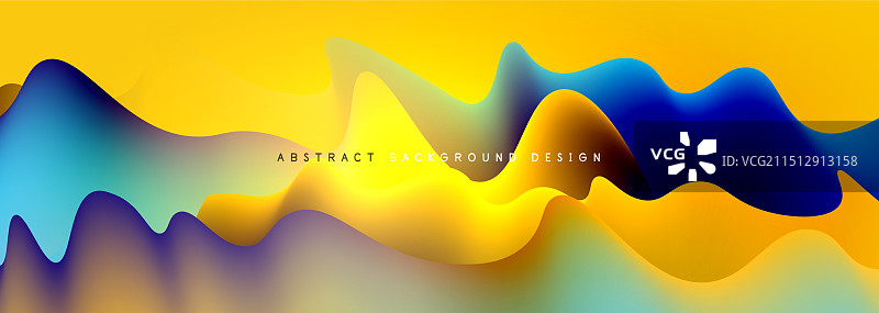 动态液体波的抽象背景图片素材