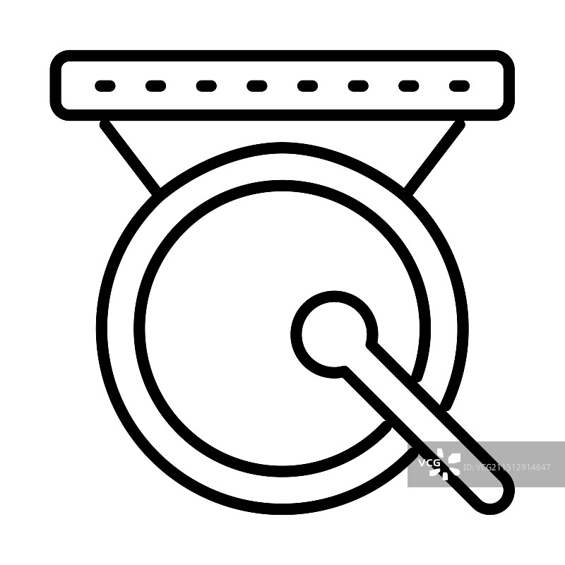 乐器文化活动锣图标图片素材
