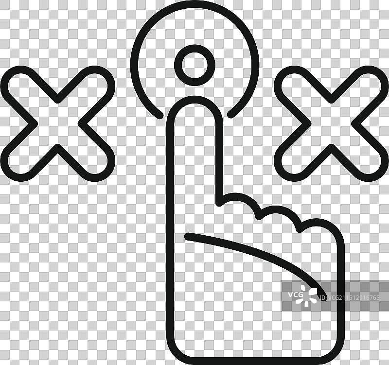 手按右侧按钮选择正确答案图片素材