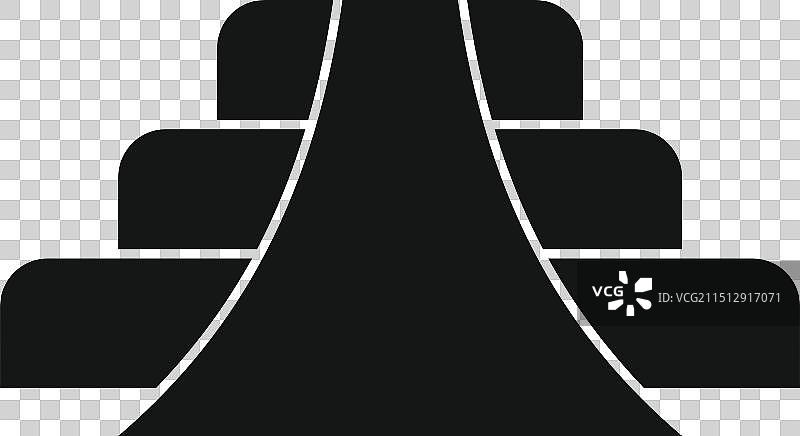 通往寺庙入口的玛雅金字塔图标图片素材