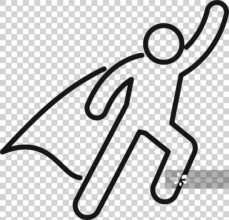 披着斗篷迎风飞行的超级英雄图片素材