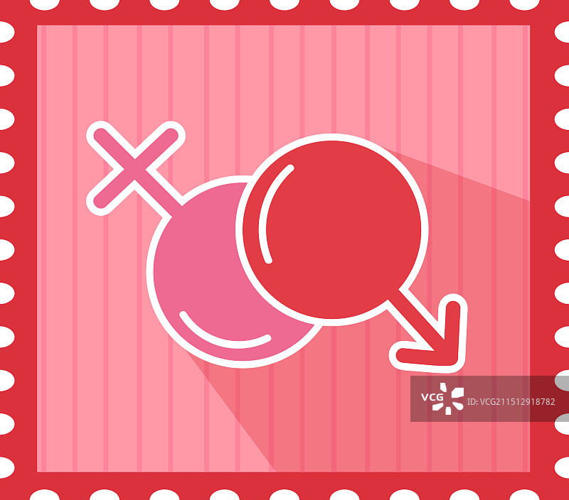 情侣邮票图片素材