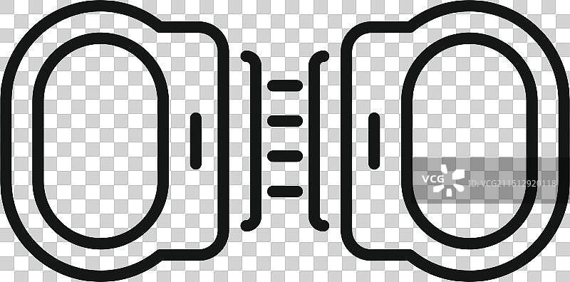 警察逮捕罪犯钢制手铐图标图片素材