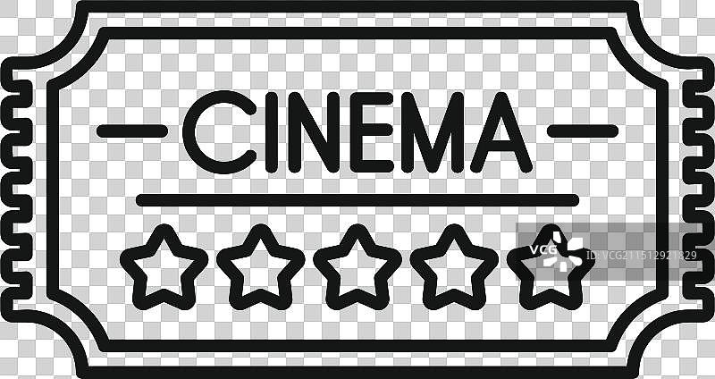 电影票代表电影评论图片素材