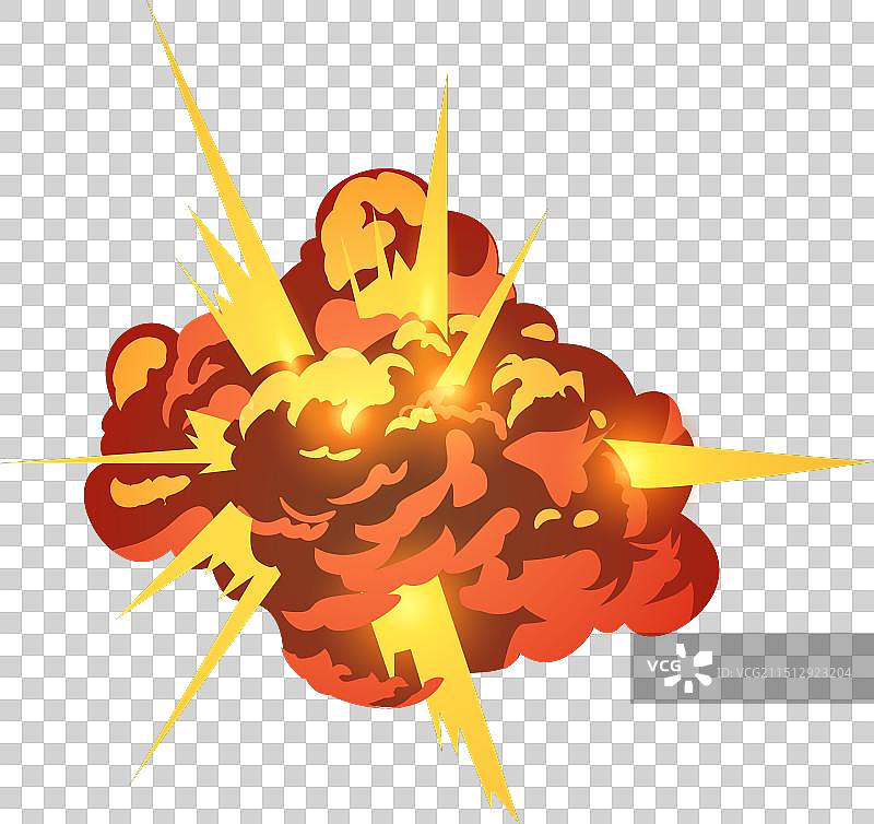 炸弹爆炸引爆游戏特效图片素材