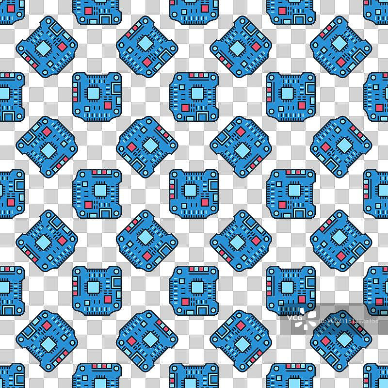 蓝色四轴飞行器飞控概念设计图片素材