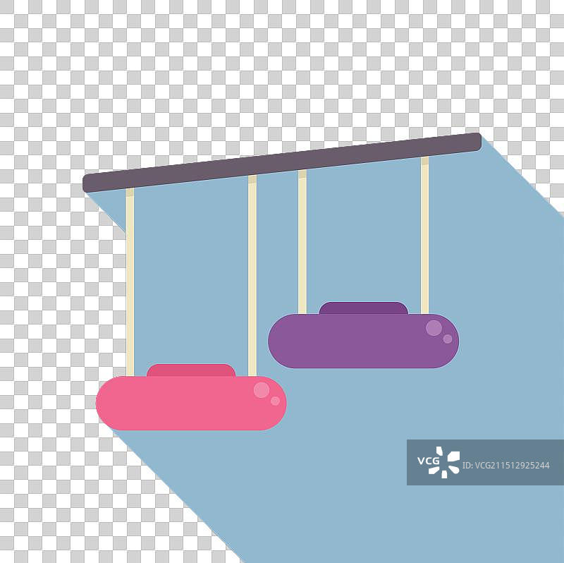 蓝色金属结构上的滑索图片素材