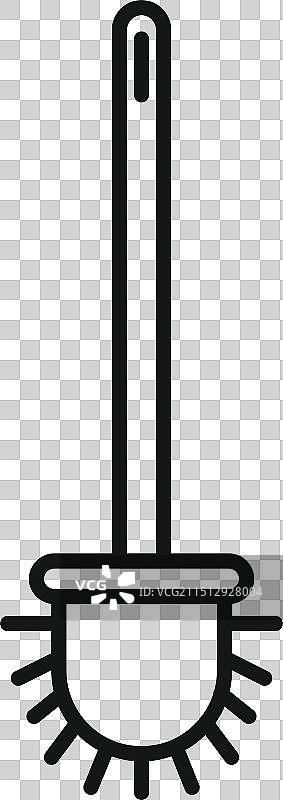 厕所刷清洁浴室卫生图标图片素材