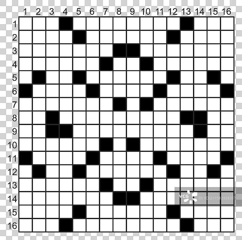 空填字游戏网格卡拼图图片素材