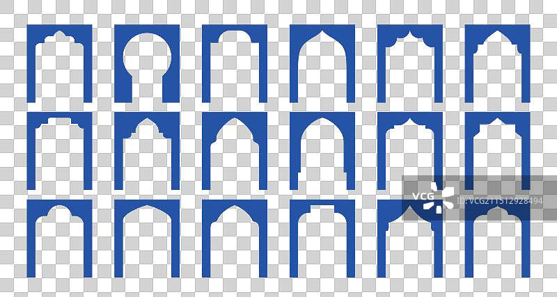 阿拉伯简约窗户摩洛哥拱门图片素材