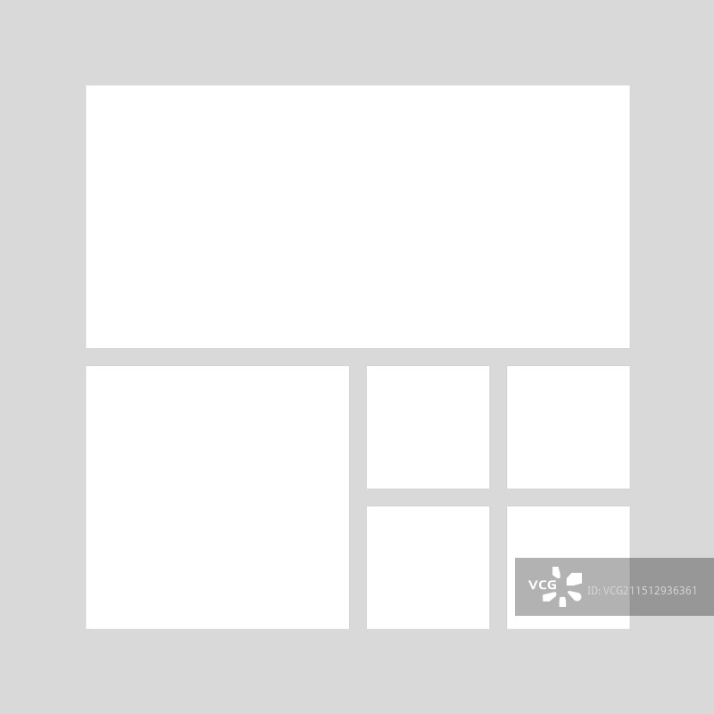 六宫格图片拼贴模板图片素材